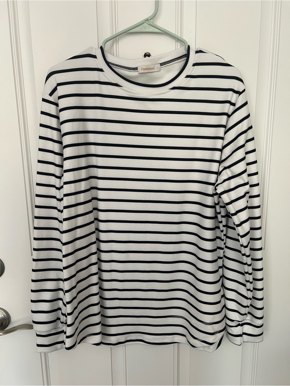 Fantastik Black & White Striped Long Sleeve Tee